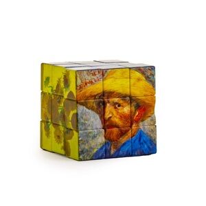 Art Puzzle Cube Featuring Van Gogh